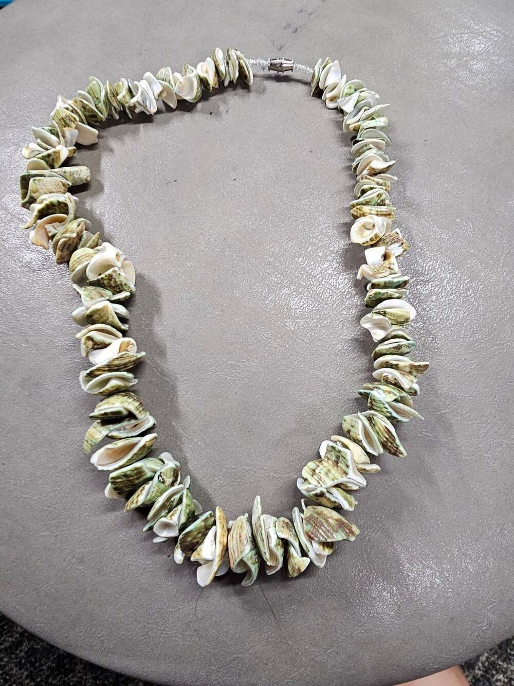 Green And Brown Shell Statement Necklace Beach Choker